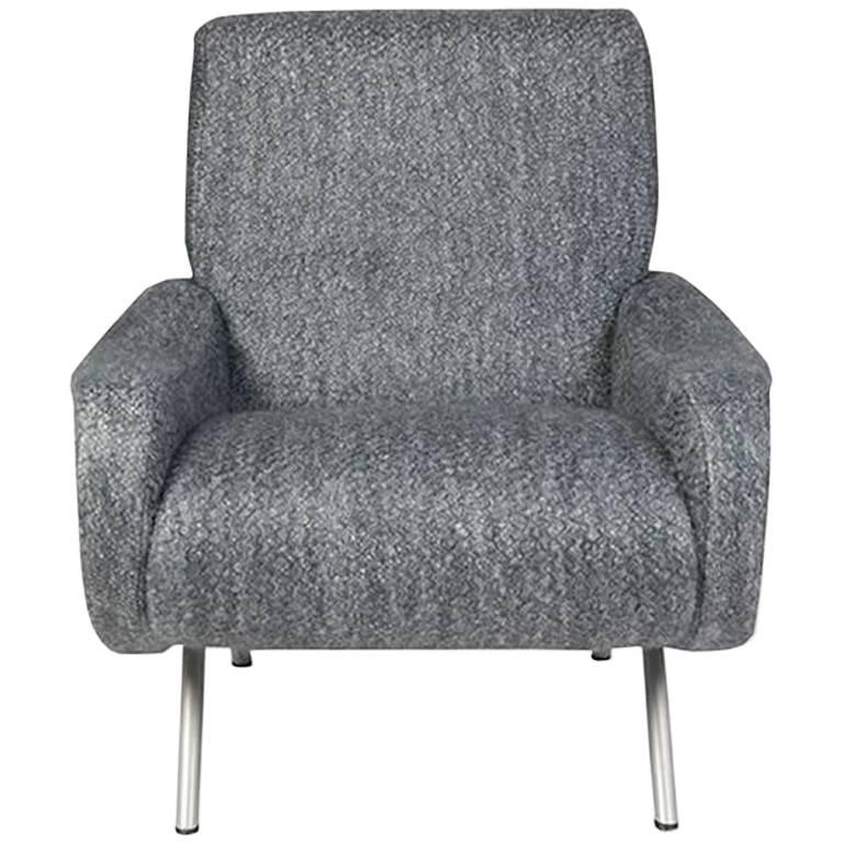 Marco Zanuso for Arflex 'The Lady' Armchair Alpaca Wool For Sale