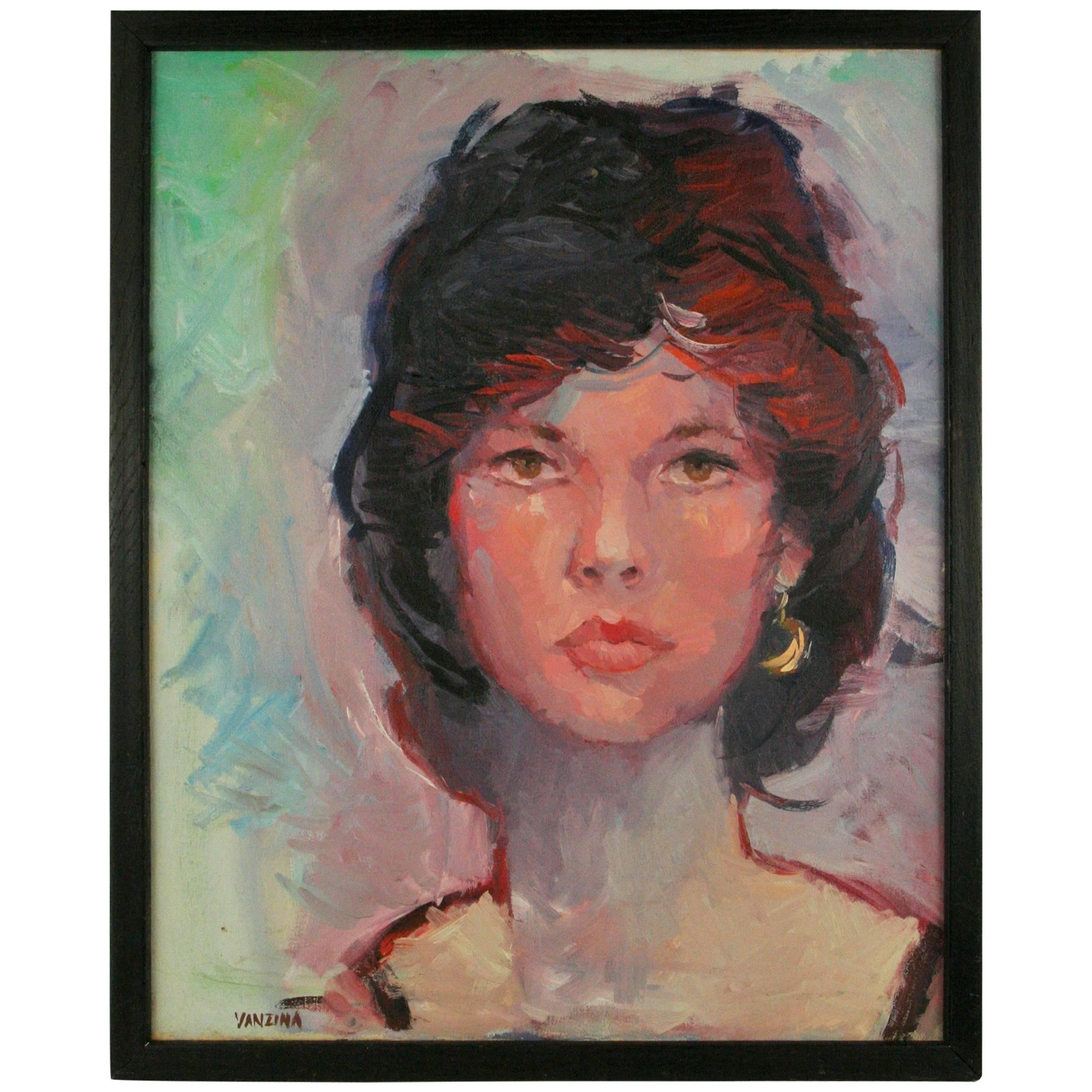 French Woman Portrait Painting