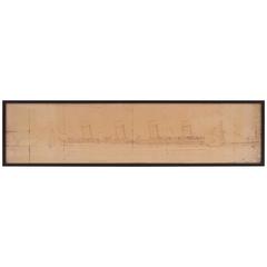 Framed Official Drawing of the Titanic