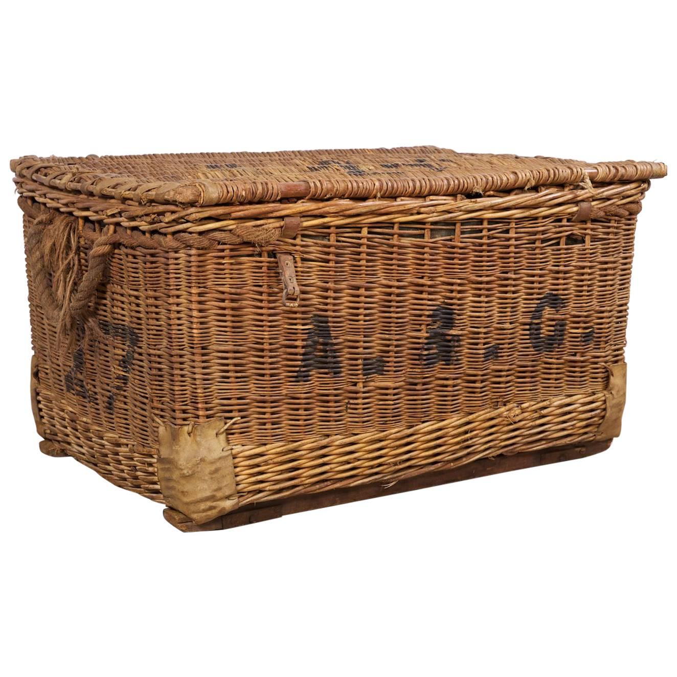 Wicker Laundry Basket