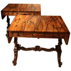 Important Pair of Coromandel Wood Sofa Tables Ceylon, circa 1830