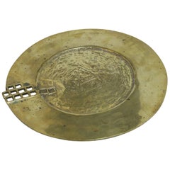 Brutalist Brass Platter
