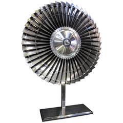 Used Aviation Sculpture Fan Blade Boeing 747 JT9 by Jean-Pierre Carpentier