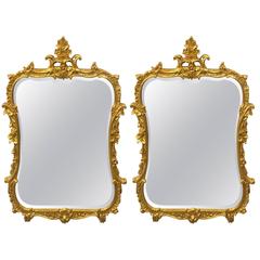 Pair of Chippendale Fashioned Console Mirrors by Friedman Bros 4
