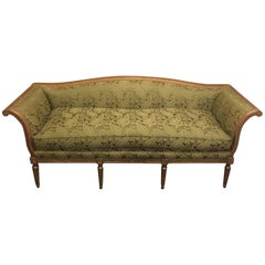 Louis XVI Style Distressed Gilt Sofa