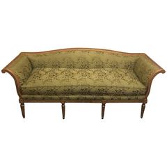 Louis XVI Style Distressed Gilt Sofa 10