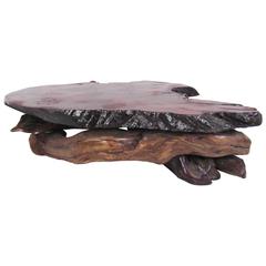 Stunning Mid-Century Tree Slab Coffee Table 5