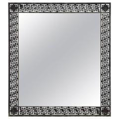 Exceptional Old Greek Key Iron Mirror 1