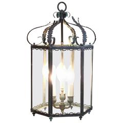 Six Sides Hanging Brass Lantern