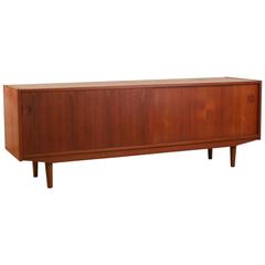 Vintage Danish Teak Low Sideboard