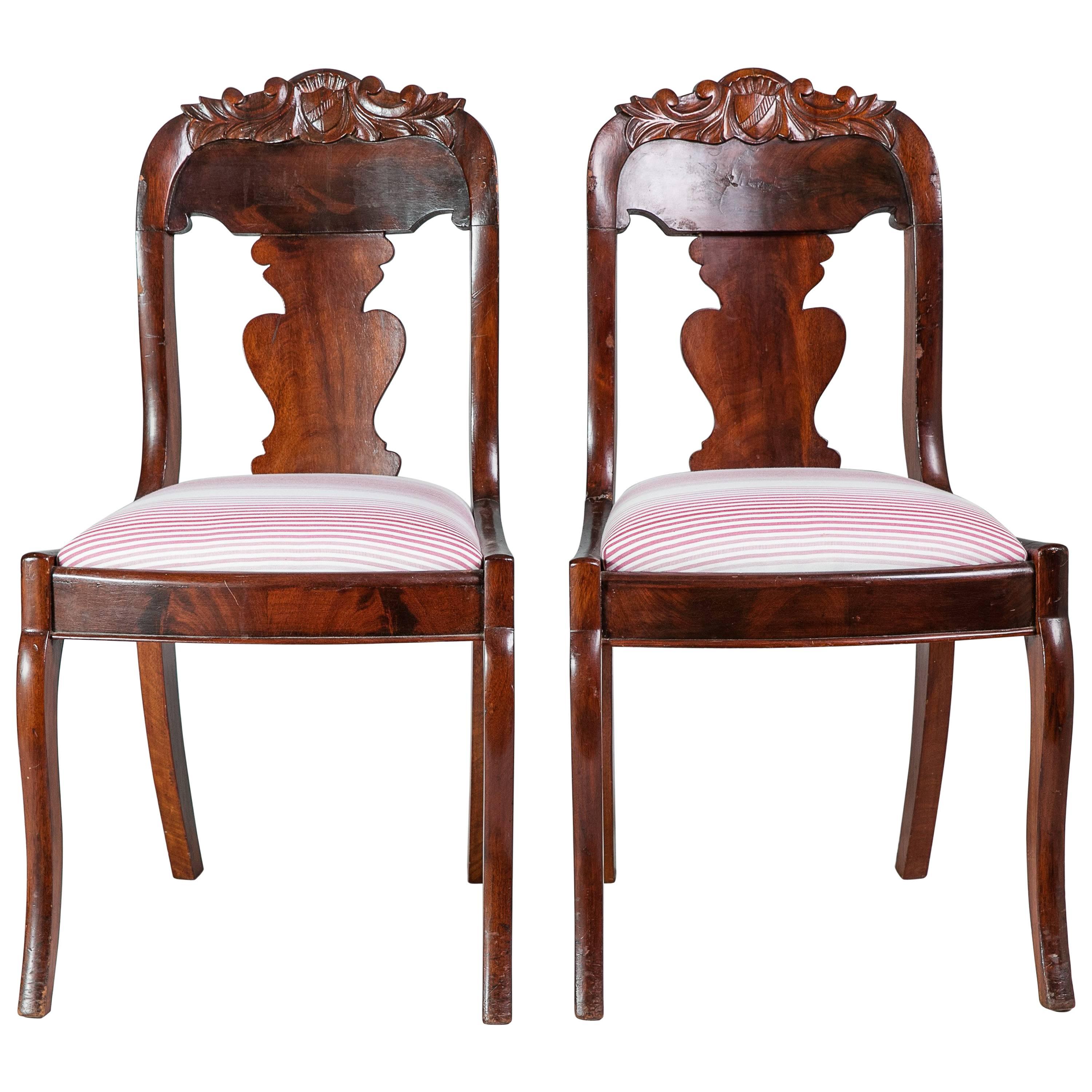19th Century Accent Chairs, Pair For Sale
