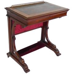 19th Century Mahogany Writing Table by Howard & Sons of Berner St, London