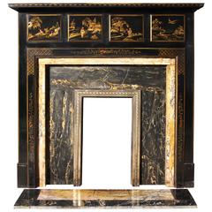 English Chinoiserie Chimneypiece, circa 1930