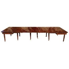 Exceptional Quality Regency Mahogany Extending Dining Table from Sugwas Court