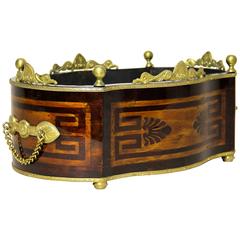 Antique Exceptional Rarity Napoleon III Wooden Jardinière, France, circa 1880