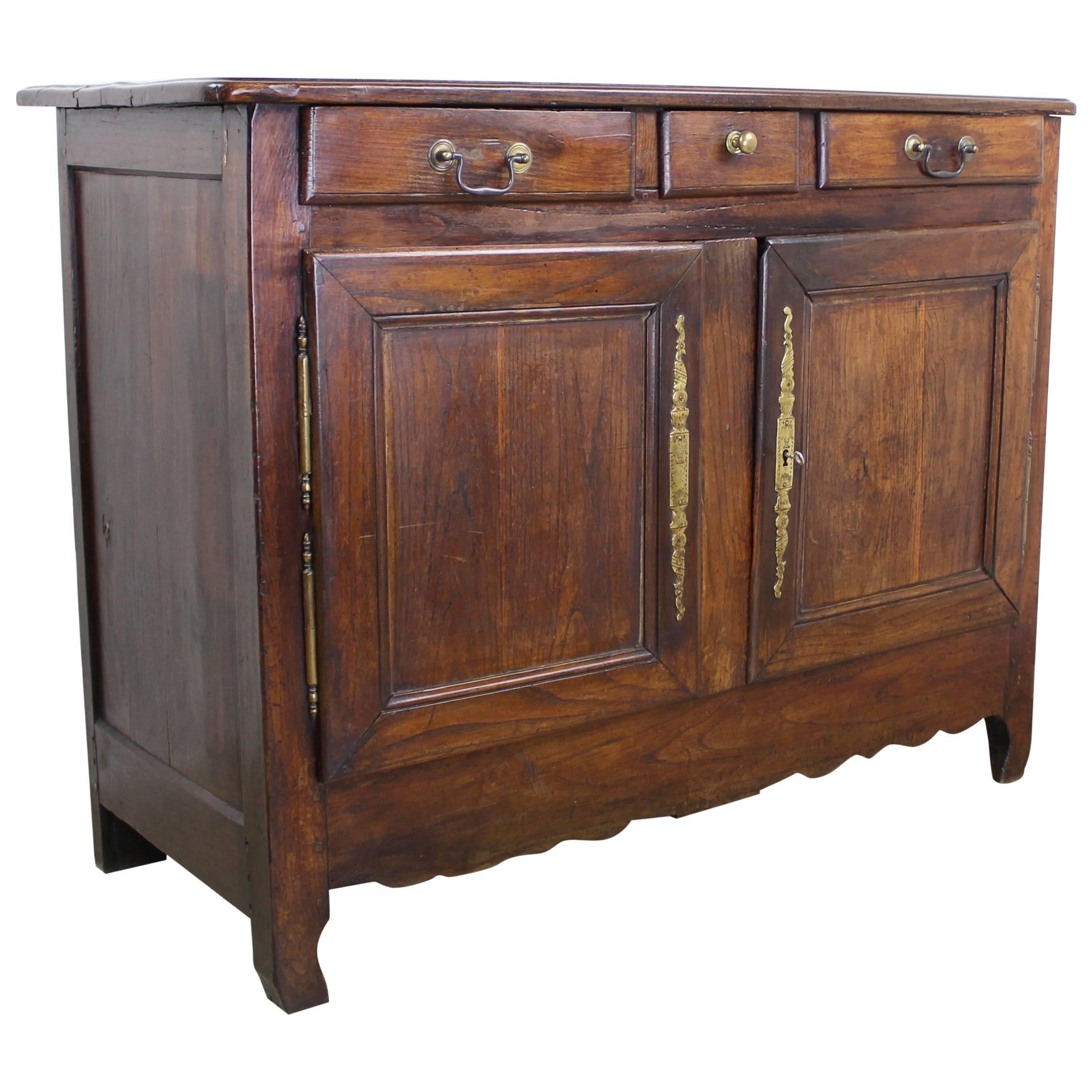 Antique French Chestnut Country Buffet