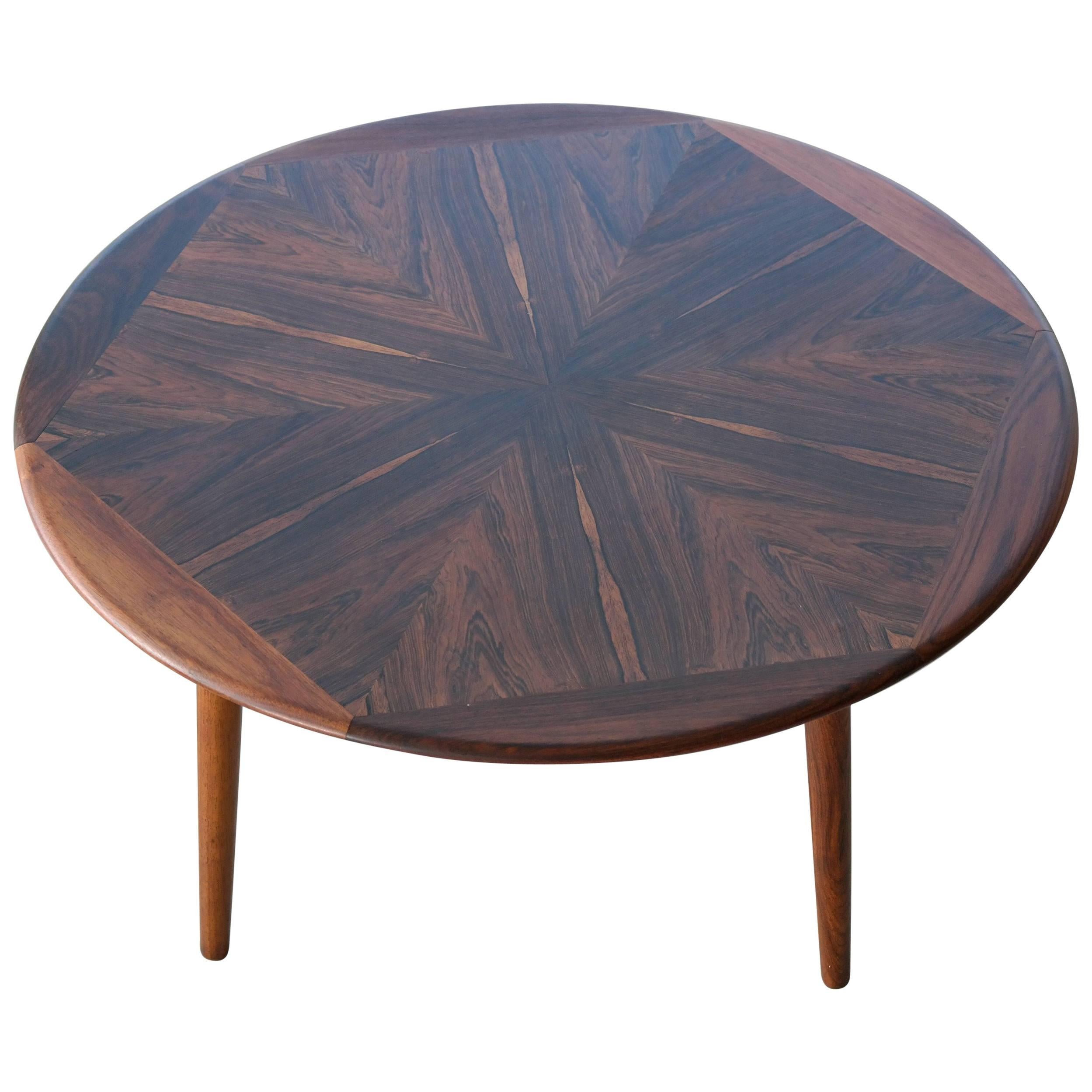  H.W. Klein for Bramin Danish Round Coffee Table in Rosewood