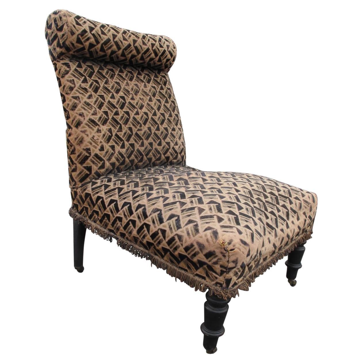 19th Century French Slipper Chair