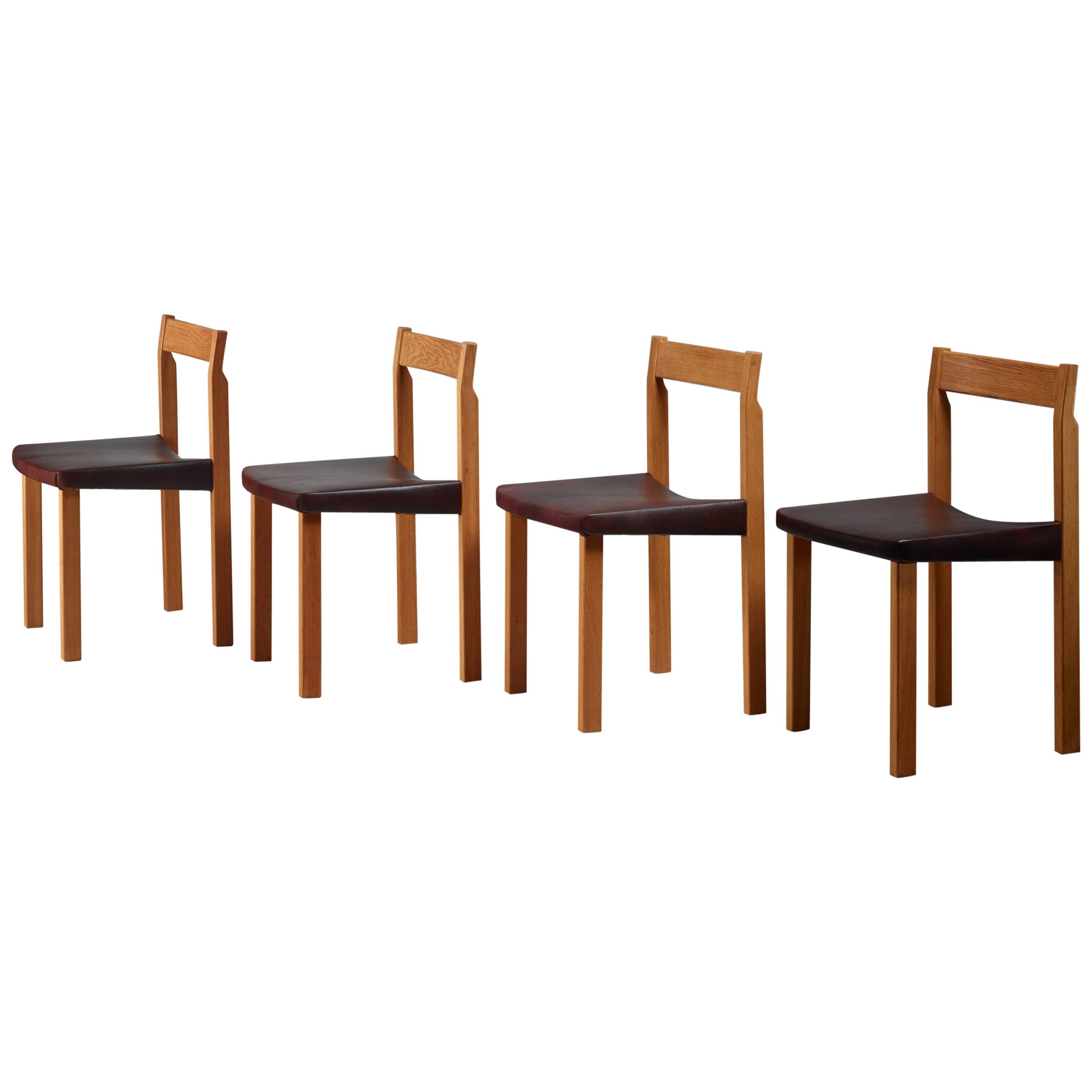 Olavi Hanninen Set of Four 'Tuomas' Dining Chairs, Finland, 1950s For Sale