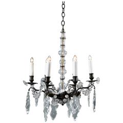 Bronze and Crystal Chandelier from France circa 1890