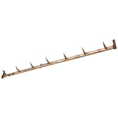 Painted Iron Pot Rack from Butcher Shop, circa 1920 12