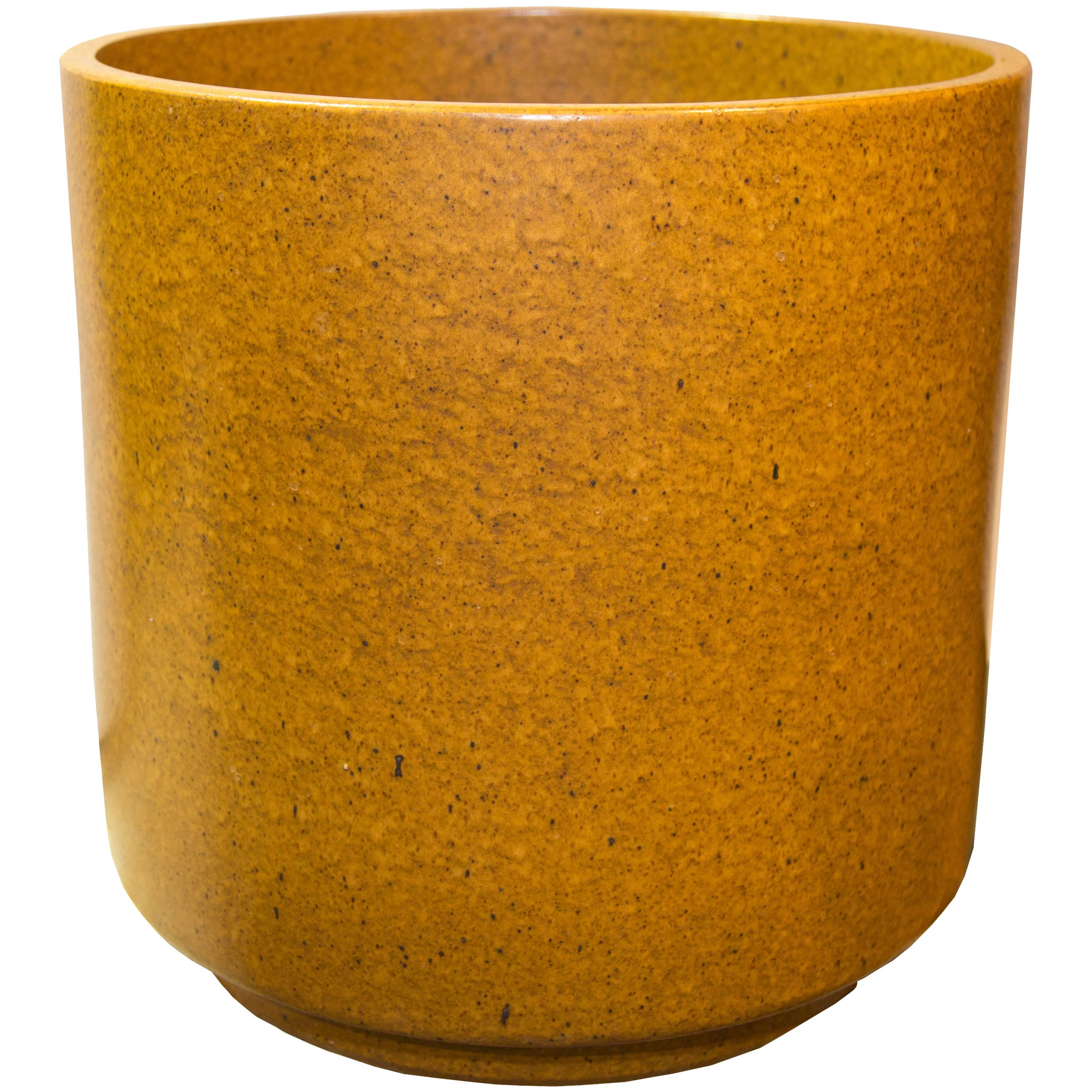 Mid-Century Modern American Golden Orange Stoneware by Architectural Pottery