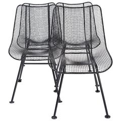 Set of Four "Sculptura" Patio Chairs by Russell Woodard