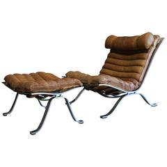 Lounge Chair and Ottoman by Arne Norell
