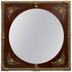 Klassischer Bronze Wood-Spiegel
