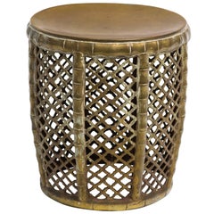 Vintage Solid Brass Garden Stool