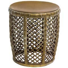 Solid Brass Garden Stool 12