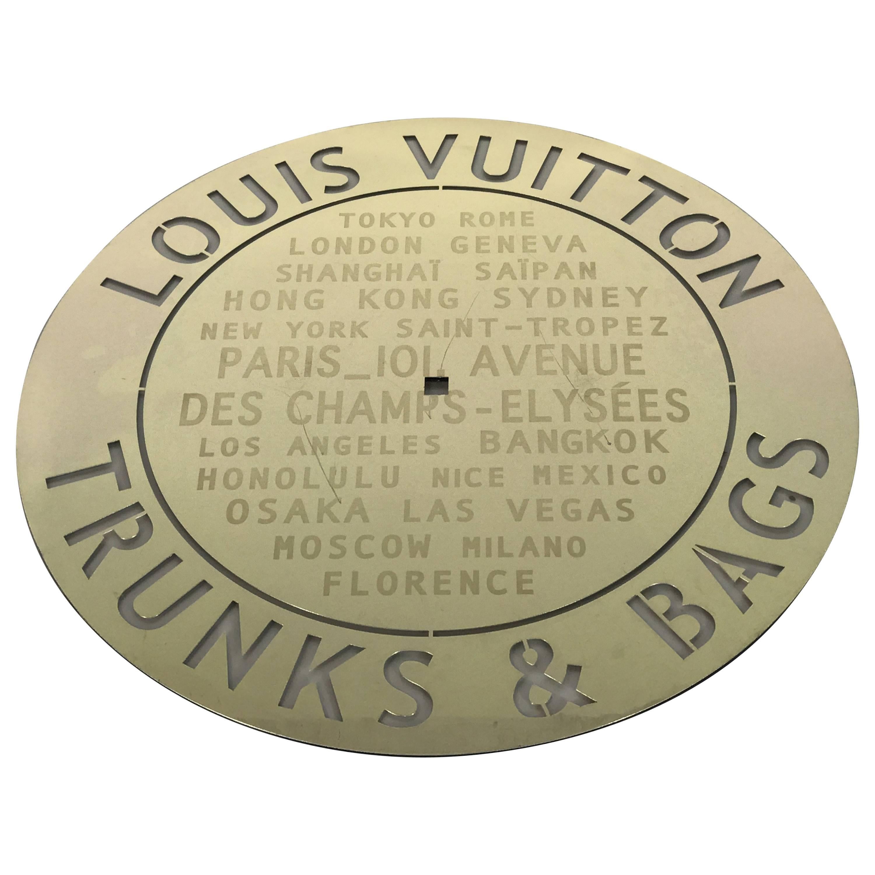 Louis Vuitton Store Plaque For Sale