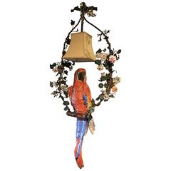 Meissen Style Parrot Chandelier