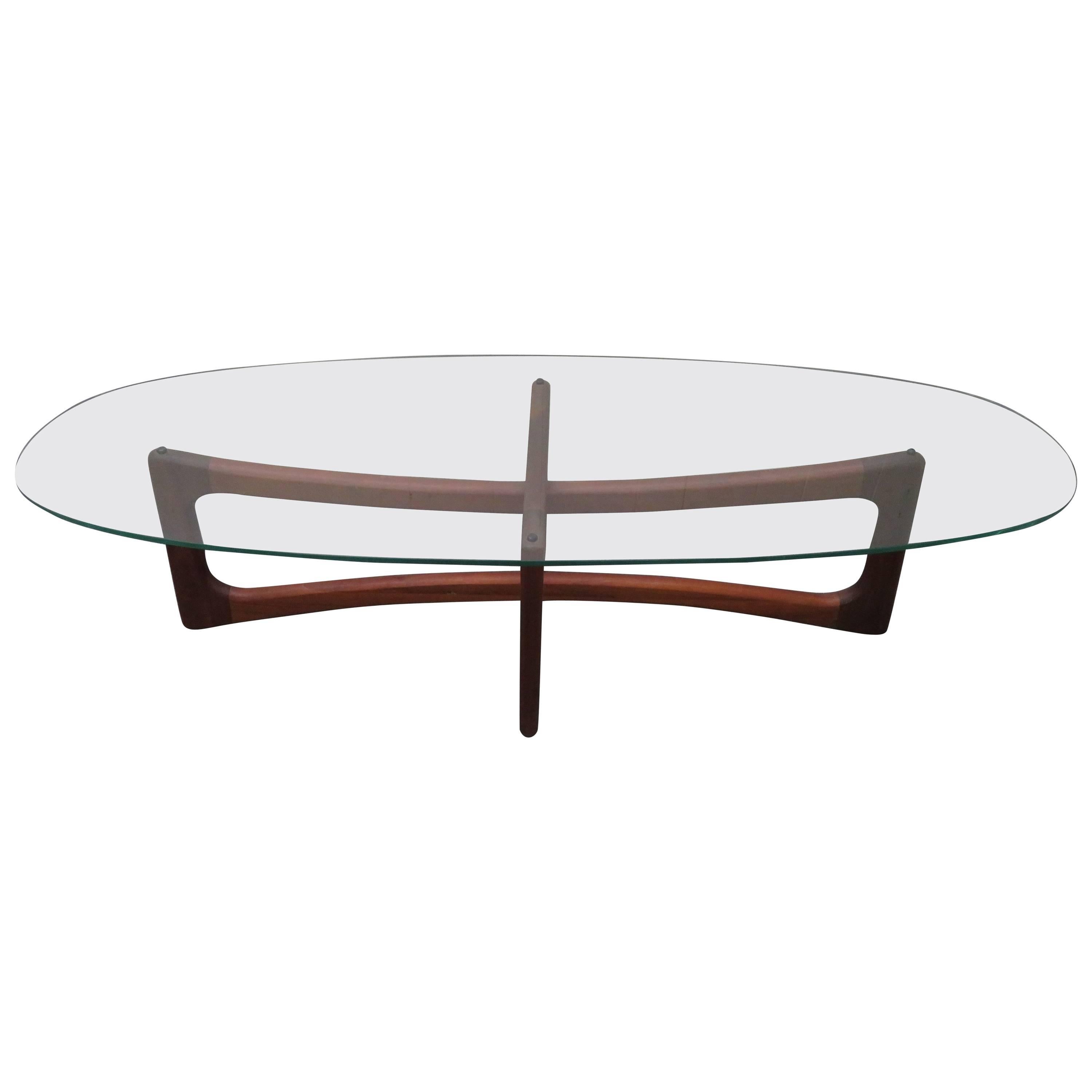 Fabulous Adrian Pearsall Sculptural Walnut Dog Bone Coffee Table, Midcentury