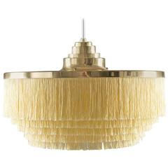 Swedish Brass Pendant with Silk Fringes by Hans-Agne Jakobsson