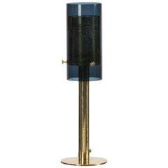 Vintage Brass and Glass Table Lamp by Hans-Agne Jakobsson