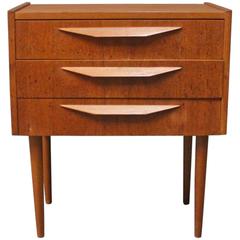 Small Chest of Drawers in Teak of Danish Design from the 1960s