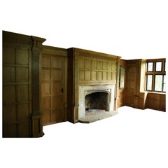 Early 19th Century Oak Paneled Room or Paneling