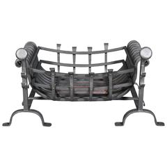 Very Large Reclaimed Iron Dog Basket or Fire Grate 2