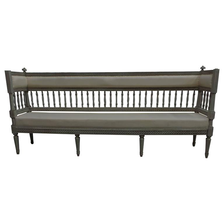 Swedish Gustavian Hallway Sofa For Sale at 1stdibs