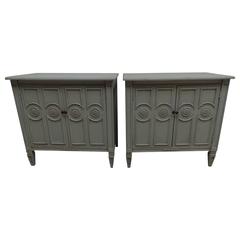 Swedish Gustavian Style Side Cabinets