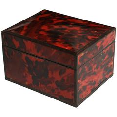 Early 20th Century Red Tortoiseshell Box