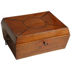 19th Century Cherrywood Tea Caddy 12