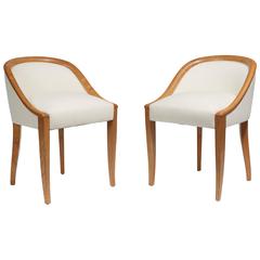 Pair of Lounge Chairs by Dominique, circa 1926-1926