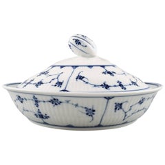 Antique Rare Bing and Grondahl B&G Fluted Lid Tureen, 1870s