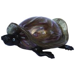 1950, Murano, Turtle Table Lamp