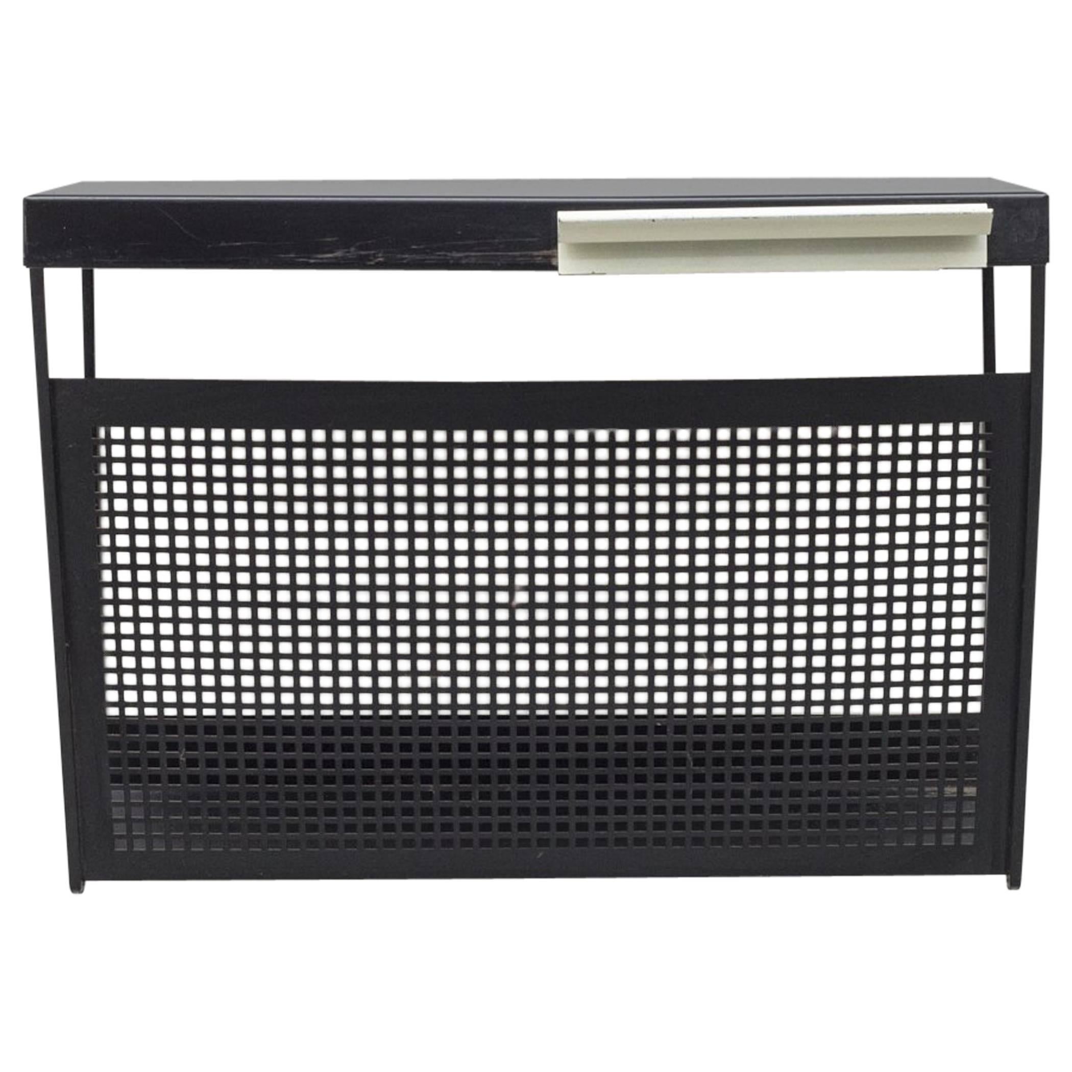 Pilastro Perforated Metal Wall Mount Magazine Rack or Shelf