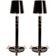 Pair of Hungarian Art Deco Style Table Lamps
