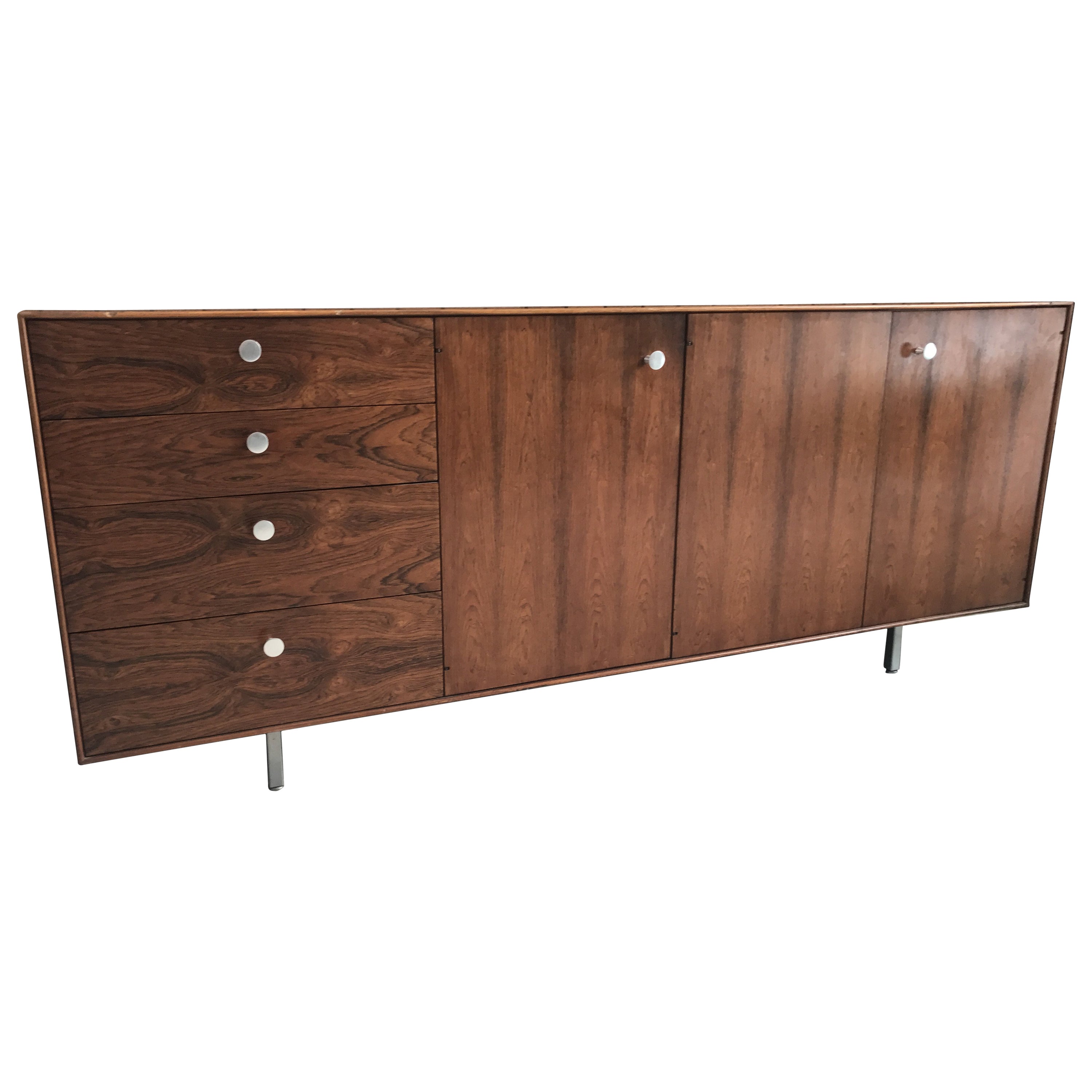 Large George Nelson Rosewood Thin Edge Credenza Sideboard Cabinet Buffet Large George Nelson Rosewood Thin Edge Credenza Sideboard Cabinet Buffet