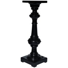 Flower Pedestal with Black Lacquer